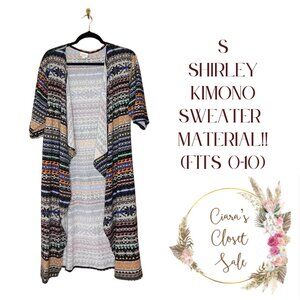 LuLaRoe SWEATER MATERIAL Shirley Kimono
